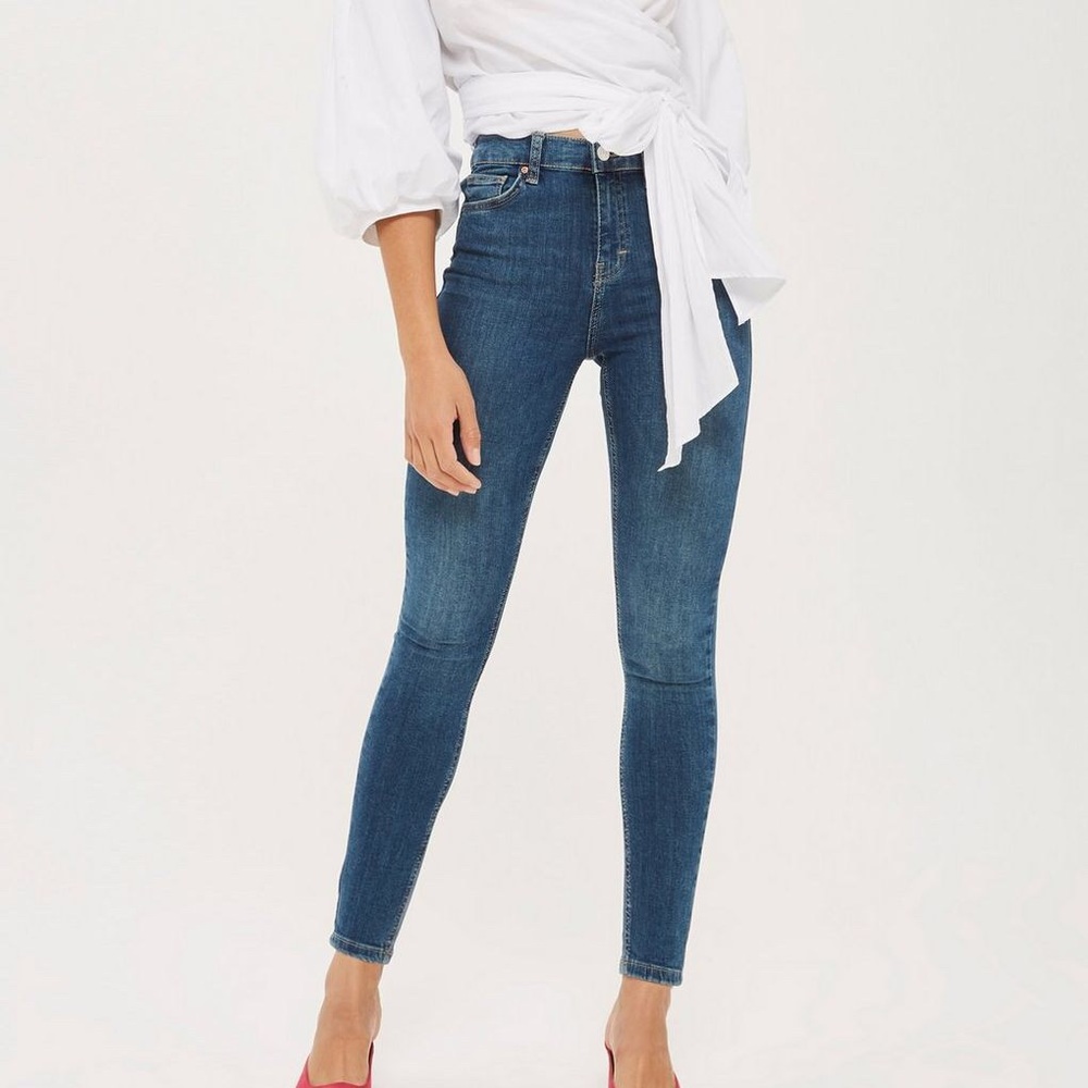 Topshop Moto Jamie Jeans Medium Wash Size 28x30